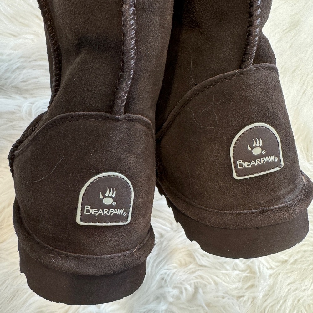 NEW❗️BearPaw Elle Short 1959W Women's Winter Boots - Dark Brown“Earth” size 11 - Picture 8 of 8